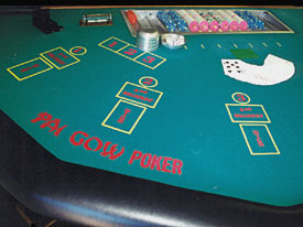 Pai Gow Poker kan du spille hos de fleste norske casinoer, både med live dealer og virituelt.