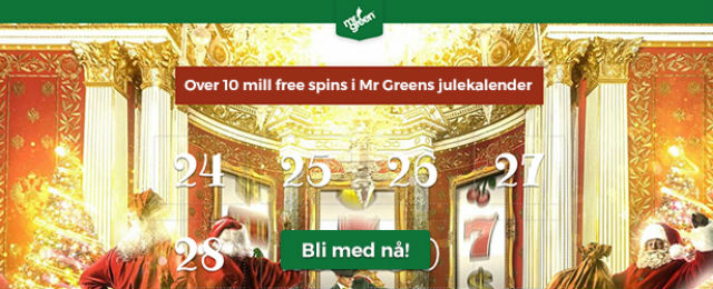 Mr Green julekalender front